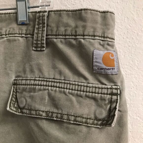 Carhartt light olive relaxed fit cargo shorts 42 - Picture 3 of 6